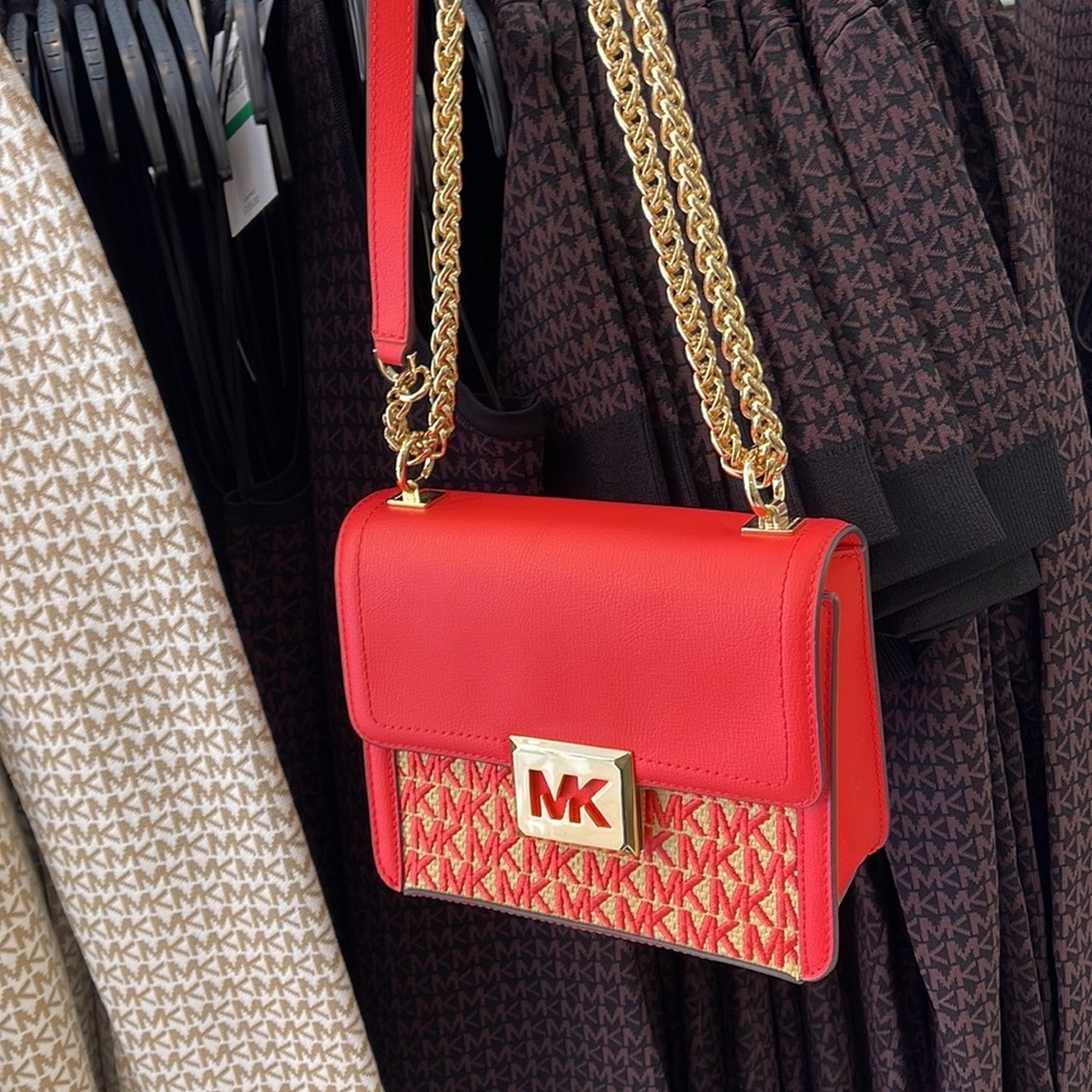 MICHAEL KORS SONIA SMALL SHOULDER XBODY 
Coral Reef - Picture 10 of 16